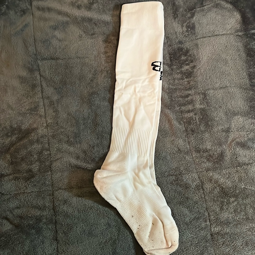 Women’s white Boombah softball socks